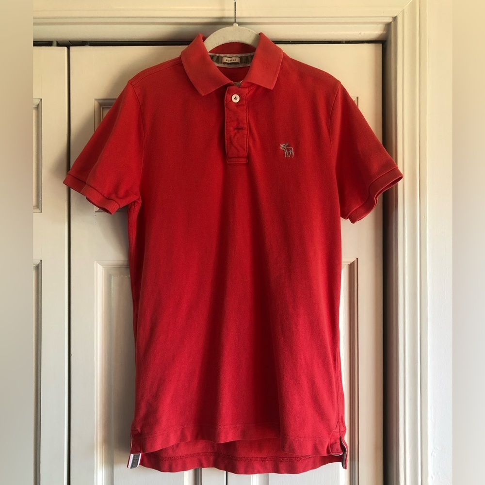 Abercrombie & Fitch Muscle short sleeve pique polo, M